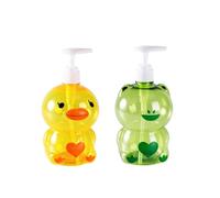 Distributeur de savon vide pour enfants, distributeur de savon à pompe de dessin animé, récipient rechargeable pour savon corporel, crème hydratante, crème pour le visage, savon vaisselle, liquide
