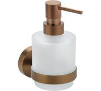 Distributeur de savon X-ROUND COPPER 200 ml, verre dépoli, cuivre mat
