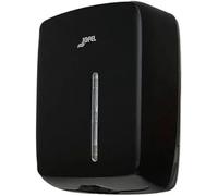 Distributeur de serviettes - JOFEL - Zig-Zag - Noir - 50% ABS recyclé - Sécurisé avec serrure