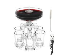 Distributeur de shot d'alcool, bec verseur de 6 shots, distributeur pour verseur de liqueur, séparateur de liquide de tasses, outil pour boire distributeur de liqueur transporteur, dispe
