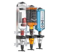 Distributeur de spiritueux Bar Butler, avec un verre doseur de 25 ml, pour 3 bouteilles, à fixer au mur