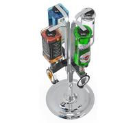 Distributeur de spiritueux, pour 4 bouteilles, rotatif, dosage de 25 ml, en aluminium