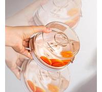 Distributeur de stockage sous vide alimentaire avec grande capacité et étanchéité étanche pour une fraîcheur prolongée et une utilisation facile de la pompe à vide (ronde 630 ml)