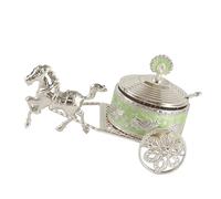 Distributeur de sucre luxueux sur le thème du chariot, pot d ' assaisonnement pour décorations de cuisine élégantes et organisation pratique des condiments, récipient d ' assaisonnement en métal