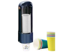 Distributeur de tasse pour refroidisseur d'eau - Support de bouteille de fête, distributeur de tasse de refroidisseur d'eau support mural avec bouchon rabattable pour la maison et l'hôpital