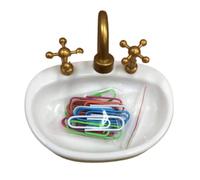 Distributeur de trombones pour évier de robinet, distributeur d'épingles d'