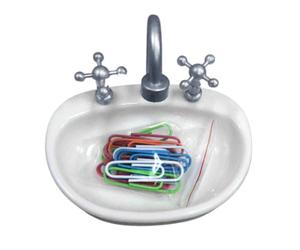 Distributeur de trombones pour évier de robinet, distributeur d'épingles d'