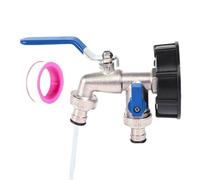 Distributeur de tuyau d'eau, anti-fuite, antidérapant, répartiteur de tuyau 2 voies pour le jardin, pour les professionnels, les propriétaires de maison pour le lavage de voiture, le nettoyage du sol