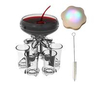 Distributeur de vin pour fête, distributeur d'alcool acrylique Serveur de | Distributeur de vin Pour intérieur extérieur Bar fête pique-nique Festival La deuxième génération de photoélectrique + brosse