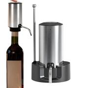 Distributeur de vin - Système de pompe portable en acier inoxydable, kit de bec verseur, aérateur électrique, dispositif de service de boisson à débit contrôlé | pour maison, bar, restaurant, fête en