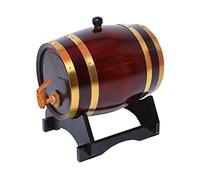 Distributeur de whisky en fût de chêne Seau à vin sans fuite pour le stockage Vin, spiritueux et whisky -5l rétro