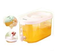 Distributeur d'eau carré vert épicéa clair avec robinet 4 l grande capacité double filtre pour réfrigérateur à jus froid thé glacé (A)
