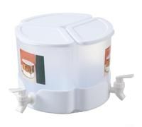 Distributeur d'eau de grande capacité de 5,2 l avec bec verseur - Base rotative à 360° - Pichet en plastique pour limonade, sangria, cocktail - Porte de réfrigérateur