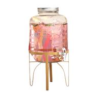 Distributeur d'eau froide - Support pour seau d'eau - Support pour distributeur de boissons - Panier de bière - Support de pot de fleurs - Panier de boissons pour comptoir d'intérieur - Doré (étagère