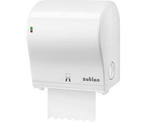 Distributeur d'essuie-mains en rouleau Satino 331520 Autocut Midi blanc