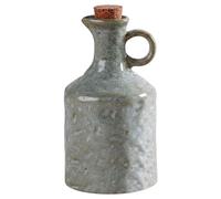Distributeur d'huile | Bouteille d'huile 'olive, bouteille distributrice 'olive en céramique verte, cuisine de 400 ml avec bouchon en liège et poignée ergonomique pour huiles de cuisson, vinaigre