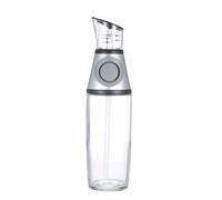 Distributeur d'huile d'olive, vinaigre, bouteille en verre, système de pompage de contrôle des portions, presser, vinaigrette, verseur, pour la cuisine avec tasse à mesurer 500 ml