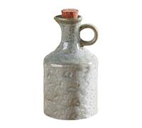 Distributeur d'huile en céramique, 400 ml, bouteille d'huile de cuisine vintage avec bec verseur, pot à huile d'olive pour la cuisine, récipient à sauce d'assaisonnement blanc/vert (vert)