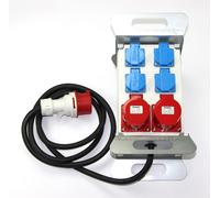 Distributeur électrique pour chantier CEE, 4 prises 230V, 2 prises 400V, 16A, indice de protection IP44