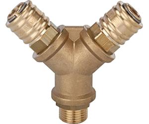 Distributeur en Y RIEGLER avec 2 raccords 1/2 pouce