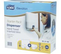 Distributeur essuie-mains - Tork - 952100 - Mini C&C - Starter Pack - Blanc