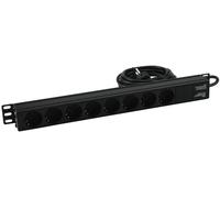 Distributeur EUROLITE R19-8 1U bk 2.7m - Prises multiples