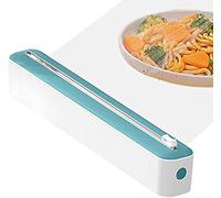Distributeur Film Alimentaire Magnétique - Rangement Papier Alu Et Film Alimentaire, Distributeur Papier Aluminium Et Film Pratique - Dérouleur Film Alimentaire (Livré avec un film plastique)(Vert)