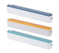 Distributeur Film Alimentaire | Rangement Papier Alu Et Film Alimentaire | Distributeur De Film Plastique avec Cutter | Distributeur Papier Aluminium | Dérouleur Film Alimentaire pour Cuisine