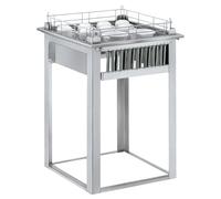 Distributeur Inox Neutre de Paniers à Vaisselle - Cap. 6 Paniers- Distform