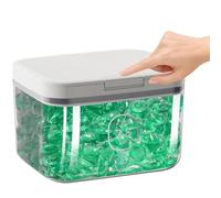 Distributeur Lessive Liquide 2,8 L - Organisateur De Rangement Buanderie Hermétique Avec Couvercle Pop-up Et Verre Doseur, Pour Lessive Liquide, Adoucissant Linge, Capsules De Lessive Et Produits De L