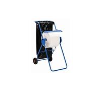 Distributeur mobile Kimberly-Clark Professional™ 6155 - Distributeur pour grands rouleaux d’essuyeurs - Structure tubulaire avec porte-sac - 1 x distributeur bleu