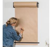 Distributeur Mural De Rouleau De Papier Kraft avec Coupe-Papier - Idéal pour Les Menus De Cafés, La Décoration De Cuisines, Les Bureaux Et Les Cafés - Steel Frame Wide-127cm/50in