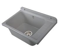 Distributeur mural Negrari en polypropylène avec bobine métallique, résistant aux intempéries, kit de fixation et kit de vidange, extérieur et intérieur, 58 x 38 x 21 cm, gris
