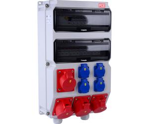 Distributeur mural PCE - SÖLDEN BV 2x32A/ 2x16A/ 4xSSDl - Distributeurs de courant 63 A 400 V