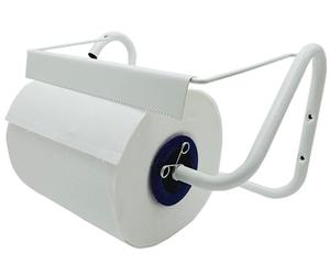 Distributeur Mural Tecnokit Porte-Bobine Papier Industriel en Acier Peint, kit Montage Inclus, Support Rouleau essuie-Tout pour Atelier Cuisine labo Salle de Sport 40x20x23 cm