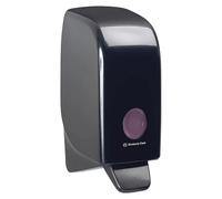 Distributeur de solution lavante pour les mains Aquarius 7173-1 x distributeur de solution lavante pour les mains noir à fixation murale (adapté aux recharges de 1 litre)