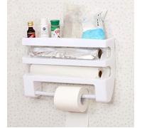 Distributeur Papier Aluminium Et Film, Devidoir Essuie Tout Mural,Support De Rouleau De Papier pour Cuisine Fix Au Mur,