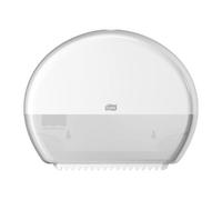 Distributeur papier toilette rouleau Mini_Jumbo Tork T2 plastique blanc