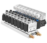 Distributeur pneumatique 8 voies, électrovanne 4V210-08, tension DC 12V, raccordement G1/4 de pouce, 5 voies, 2 positions