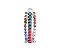 Cheffinger, distributeur pour 40 capsules Nespresso Tour mince en métal, argenté