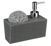Distributeur savon avec éponge 170ml noir - 5 five simply smart
