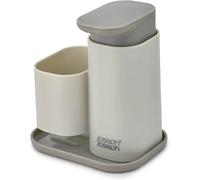 Distributeur savon Joseph Joseph Duo gris avec porte eponge compact