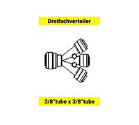 Distributeur triple pour tuyau 3/8