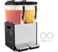 Distributeurs de boissons commerciaux, avec 2 réservoirs de 12 litres, distributeur de jus, puissance de 286 W, capacité de refroidissement des bacs en acier jusqu'à -7/12 °C, idéal pour les restauran