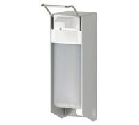 Distributeurs de savon et de désinfectant, 1000 ml, en aluminium, couleur argent