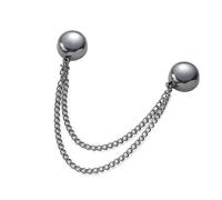 Distribution magnétique multifonctionnelle: aimant de bandeau de tête fort avec chaîne | Clip de châle de vêtements amovible pour femmes | Barrette magnétique en métal vintage avec décoration de