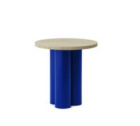 Normann Copenhagen Dit Table d'Appoint Bleu/ Travertin Clair