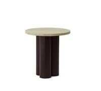 Dit Table d'Appoint Brun/ Travertin Clair