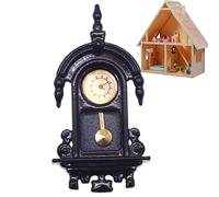 Diuyzoc Mini Horloge Décorative pour la Maison de,Accessoire Décoratif Miniature - Horloge Murale de Cheminée pour la Maison de - Convient pour, Filles, Garçons, Famille, Amis Ou comme Cadeau