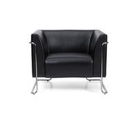 HJH Office – Fauteuil rembourré – CURACAO 1 places – Noir